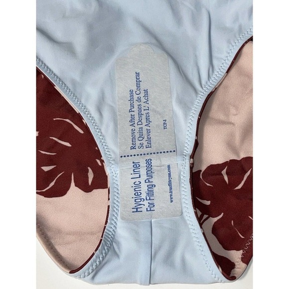 LA DOUBLEJ Print One-Piece Swimsuit halter neck reversible Pink Multicolor SZ-XL - Picture 6 of 7